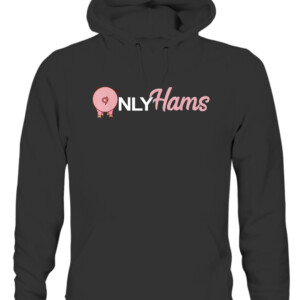 Funny Pig Only Hams Funny Pork Shirt Pig Farmer T Shirt CAUH black front.jpg