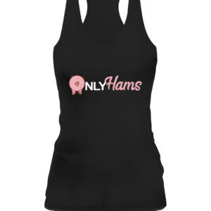 Funny Pig Only Hams Funny Pork Shirt Pig Farmer T Shirt CAWT black front.jpg