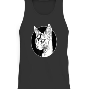 Occult Black Metal Sphynx Cat I Goth and Death Metal Graphic T Shirt