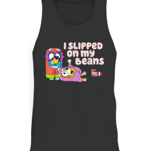 I Slipped On My Beans T Shirt CATT black front.jpg