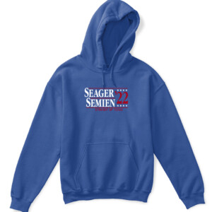 SEAGER SEMIEN '22 STRAIGHT UP TEXAS SHIRT Corey Seager Marcus Semien Texas Rangers APKH royal front.jpg