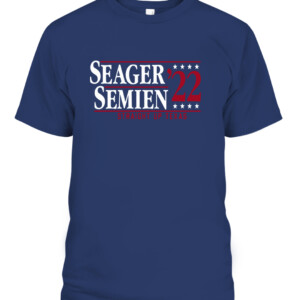 SEAGER SEMIEN '22 STRAIGHT UP TEXAS SHIRT Corey Seager Marcus Semien Texas Rangers CABT navy front.jpg