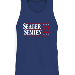 SEAGER SEMIEN '22 STRAIGHT UP TEXAS SHIRT Corey Seager Marcus Semien Texas Rangers CATT navy front.jpg