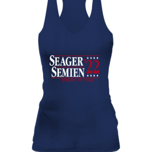 SEAGER SEMIEN '22 STRAIGHT UP TEXAS SHIRT Corey Seager Marcus Semien Texas Rangers CAWT navy front.jpg