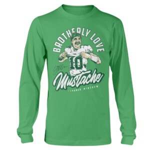 BROTHERLY LOVE MUSTACHE SHIRT Gardner Minshew Philadelphia Eagles Longsleeve