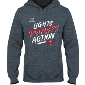 BUCS LIGHT PLAYOFF ACTION SHIRT 2021 NFC South Division Champions Tampa Bay Buccaneers Hoddie
