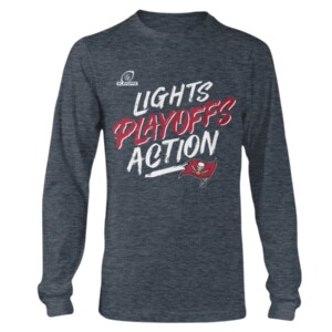 BUCS LIGHT PLAYOFF ACTION SHIRT 2021 NFC South Division Champions Tampa Bay Buccaneers Longsleeve