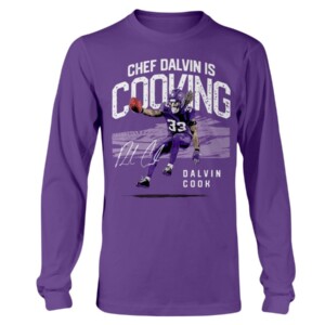 CHEF DALVIN IS COOKING SHIRT Dalvin Cook Minnesota Vikings Longsleeve