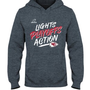CHIEFS LIGHT PLAYOFF ACTION T Shirt 2021 AFC West Division Champions Kansas City Chiefs Hoddie