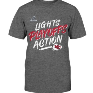 CHIEFS LIGHT PLAYOFF ACTION T Shirt 2021 AFC West Division Champions Kansas City Chiefs Shirt