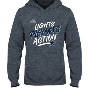COWBOYS LIGHT PLAYOFF ACTION SHIRT 2021 NFC East Division Champions Dallas Cowboys Hoddie