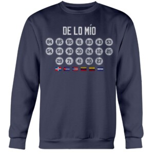 DE LO MÍO SHIRT Celebrate Hispanic Heritage Jonathan Loáisiga New York Yankees Crewneck