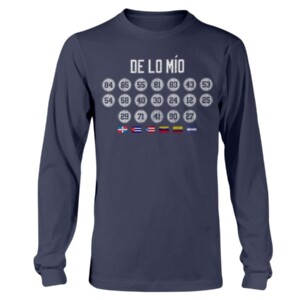 DE LO MÍO SHIRT Celebrate Hispanic Heritage Jonathan Loáisiga New York Yankees Longsleeve