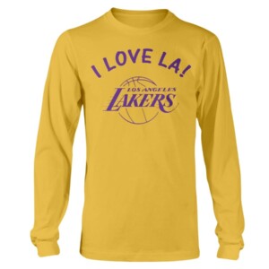 LAKERS I LOVE LA SHIRT LOS ANGELES LAKERS 22 Years of Lakers History Longsleeve