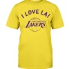 LAKERS I LOVE LA SHIRT LOS ANGELES LAKERS 22 Years of Lakers History Shirt