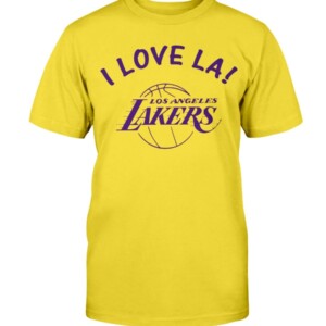 LAKERS I LOVE LA SHIRT LOS ANGELES LAKERS 22 Years of Lakers History Shirt