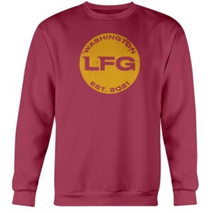 LFG WASHINGTON SHIRT Washington Football Redskins Crewneck