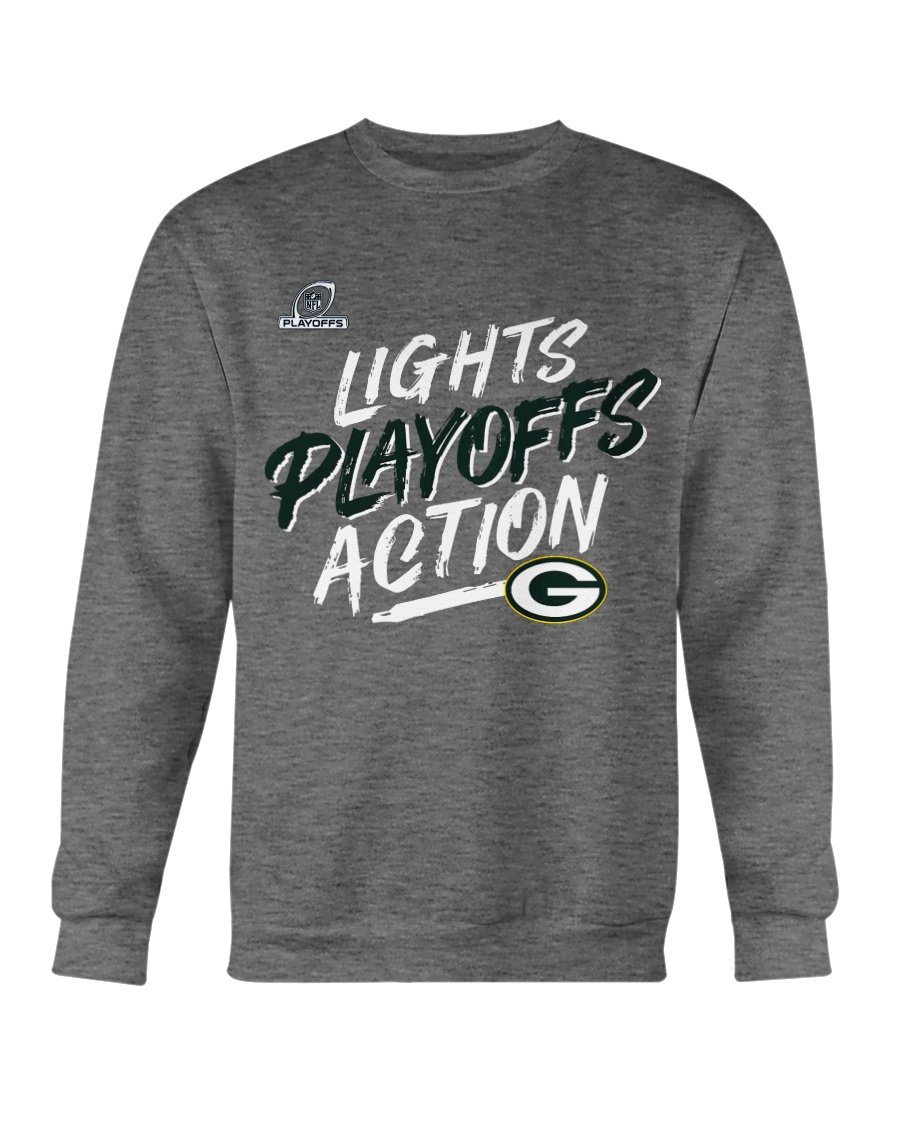 LIGHT PLAYOFF ACTION T-Shirt Green Bay Packers 2021 NFC North Division Champions Crewneck LIGHT PLAYOFF ACTION T Shirt Green Bay Packers 2021 NFC North Division Champions Crewneck