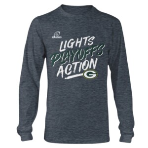 LIGHT PLAYOFF ACTION T Shirt Green Bay Packers 2021 NFC North Division Champions Longsleeve