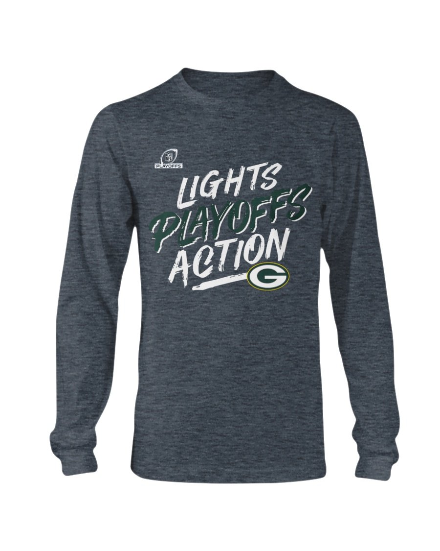 LIGHT PLAYOFF ACTION T-Shirt Green Bay Packers 2021 NFC North Division Champions Longsleeve LIGHT PLAYOFF ACTION T Shirt Green Bay Packers 2021 NFC North Division Champions Longsleeve