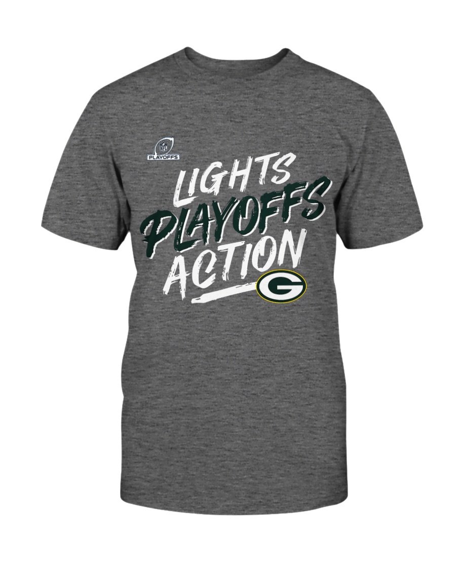 LIGHT PLAYOFF ACTION T-Shirt Green Bay Packers 2021 NFC North Division Champions Shirt LIGHT PLAYOFF ACTION T Shirt Green Bay Packers 2021 NFC North Division Champions Shirt