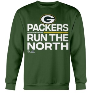 PACKERS RUN THE NORTH SHIRT 2021 NFC North Division Champions Green Bay Packers Crewneck