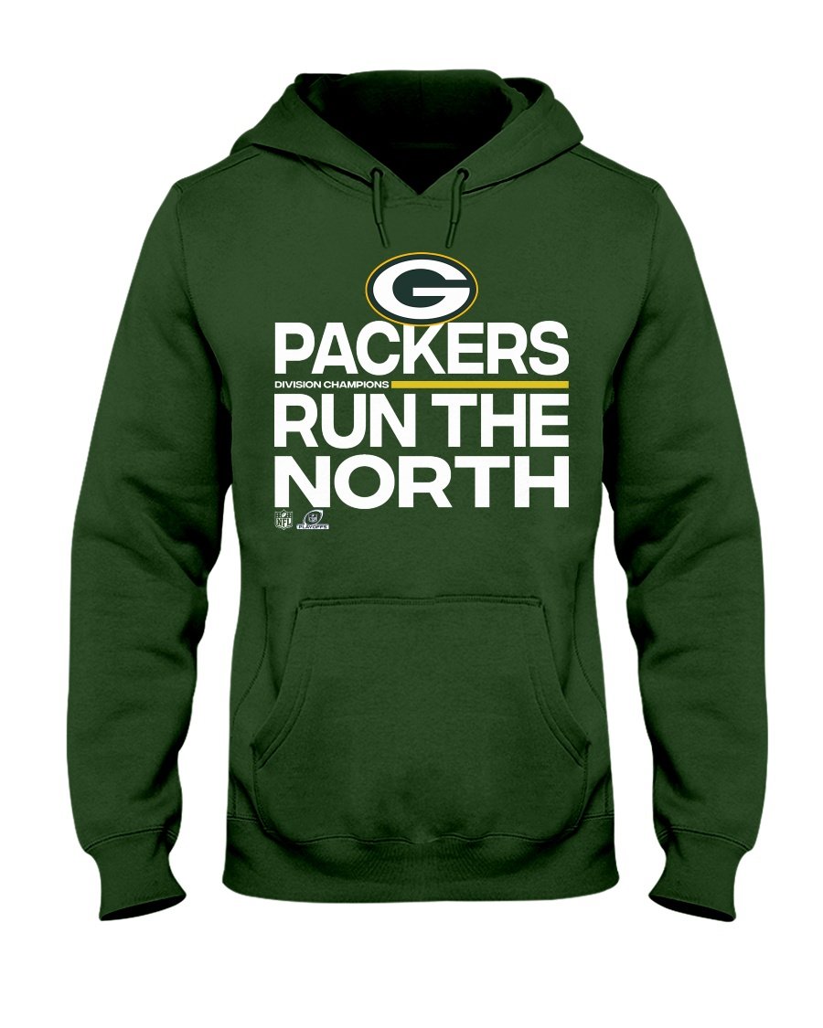 PACKERS RUN THE NORTH SHIRT 2021 NFC North Division Champions Green Bay Packers Hoddie PACKERS RUN THE NORTH SHIRT 2021 NFC North Division Champions Green Bay Packers Hoddie