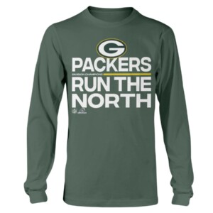 PACKERS RUN THE NORTH SHIRT 2021 NFC North Division Champions Green Bay Packers Longsleeve