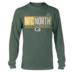 Packers 2021 NFC North Division Champions T Shirt Green Bay Packers Longsleeve