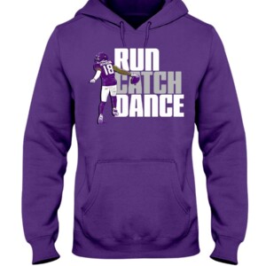 RUN CATCH DANCE SHIRT JUSTIN JEFFERSON Minnesota Vikings Hoddie