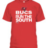 BUCS RUN THE SOUTH SHIRT 2021 NFC South Division Champions Tampa Bay Buccaneers CABT red front.jpg