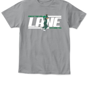 PROTECTING QBS AND CATCHING TDS SHIRT LANE JOHNSON Philadelphia Eagles APKT sport grey front.jpg