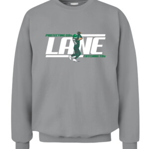 PROTECTING QBS AND CATCHING TDS SHIRT LANE JOHNSON Philadelphia Eagles CACS sport grey front.jpg