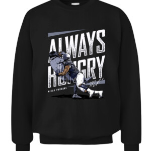 Always Hungry Shirt Micah Parsons Dallas Cowboys CACS black front.jpg