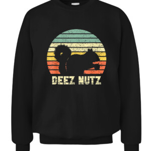 Deez Nuts Nutcracker Squirrel Deez Nutz Deezs Nut Funny T Shirt CACS black front.jpg