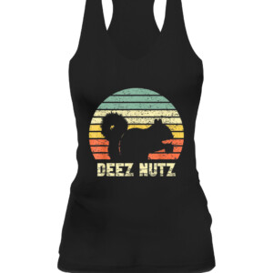 Deez Nuts Nutcracker Squirrel Deez Nutz Deezs Nut Funny T Shirt CAWT black front.jpg