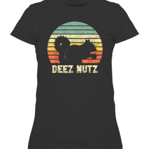 Deez Nuts Nutcracker Squirrel Deez Nutz Deezs Nut Funny T Shirt CAWTS black front.jpg