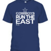 COWBOYS RUN THE EAST SHIRT 2021 NFC East Division Champions Dallas Cowboys CABT navy front.jpg