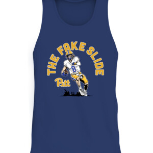 THE FAKE SLIDE SHIRT Kenny Pickett Pittsburgh Panthers CATT navy front.jpg