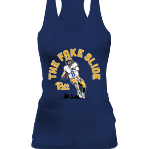 THE FAKE SLIDE SHIRT Kenny Pickett Pittsburgh Panthers CAWT navy front.jpg