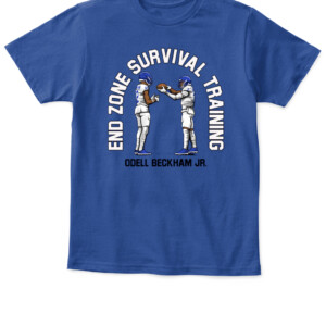 END ZONE SURVIVAL TRAINING SHIRT ODELL BECKHAM JR Los Angeles Rams APKT royal front.jpg