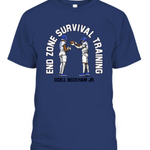 END ZONE SURVIVAL TRAINING SHIRT ODELL BECKHAM JR Los Angeles Rams CABT navy front.jpg