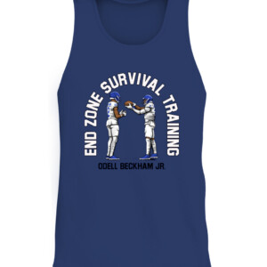 END ZONE SURVIVAL TRAINING SHIRT ODELL BECKHAM JR Los Angeles Rams CATT navy front.jpg