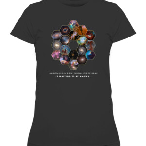 James Webb Space Telescope The JWST Exploration Shirt CAWTS black front.jpg