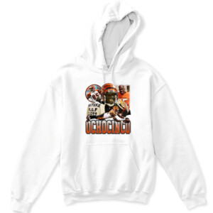 Chad Johnson OCHOCINCO SHIRT Tee Higgins Cincinnati Bengals APKH white front.jpg