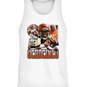 Chad Johnson OCHOCINCO SHIRT Tee Higgins Cincinnati Bengals CATT white front.jpg