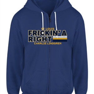 FRICKIN' A RIGHT SHIRT CHARLIE LINDGREN St. Louis Blues CAZH navy front.jpg