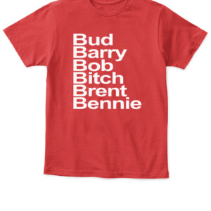 Bub & Barry & Bod & Bitch & Brent & Bennie Shirt 4 LEGENDS Brad Aoki Brett Neilon Bennie Wylie USC Trojans APKT red front.jpg