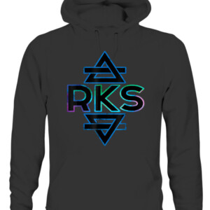 RKS Rainbow Kitten Surprise Logo T Shirt CAUH black front.jpg