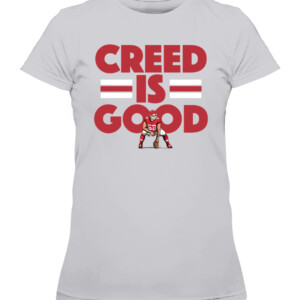 CREED IS GOOD SHIRT CREED HUMPHREY Kansas City Chiefs CAWTS heather grey front.jpg
